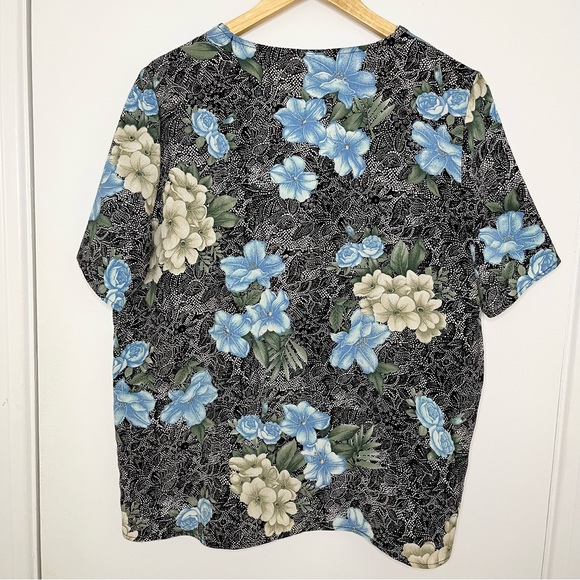 Vintage Floral Paisley Button Down Blouse - Picture 4 of 7